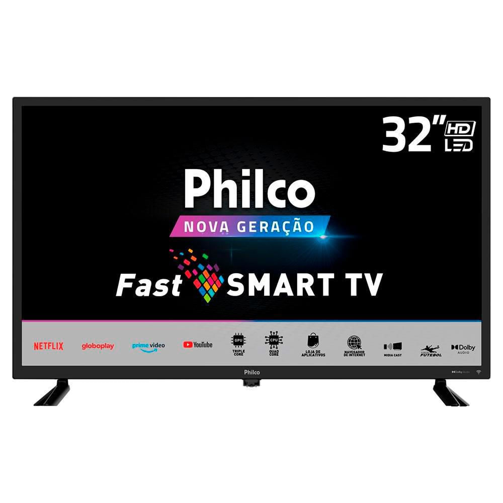 Miniatura Smart TV Philco 32" LED HDMI Dolby Preto Frequência (60HZ)