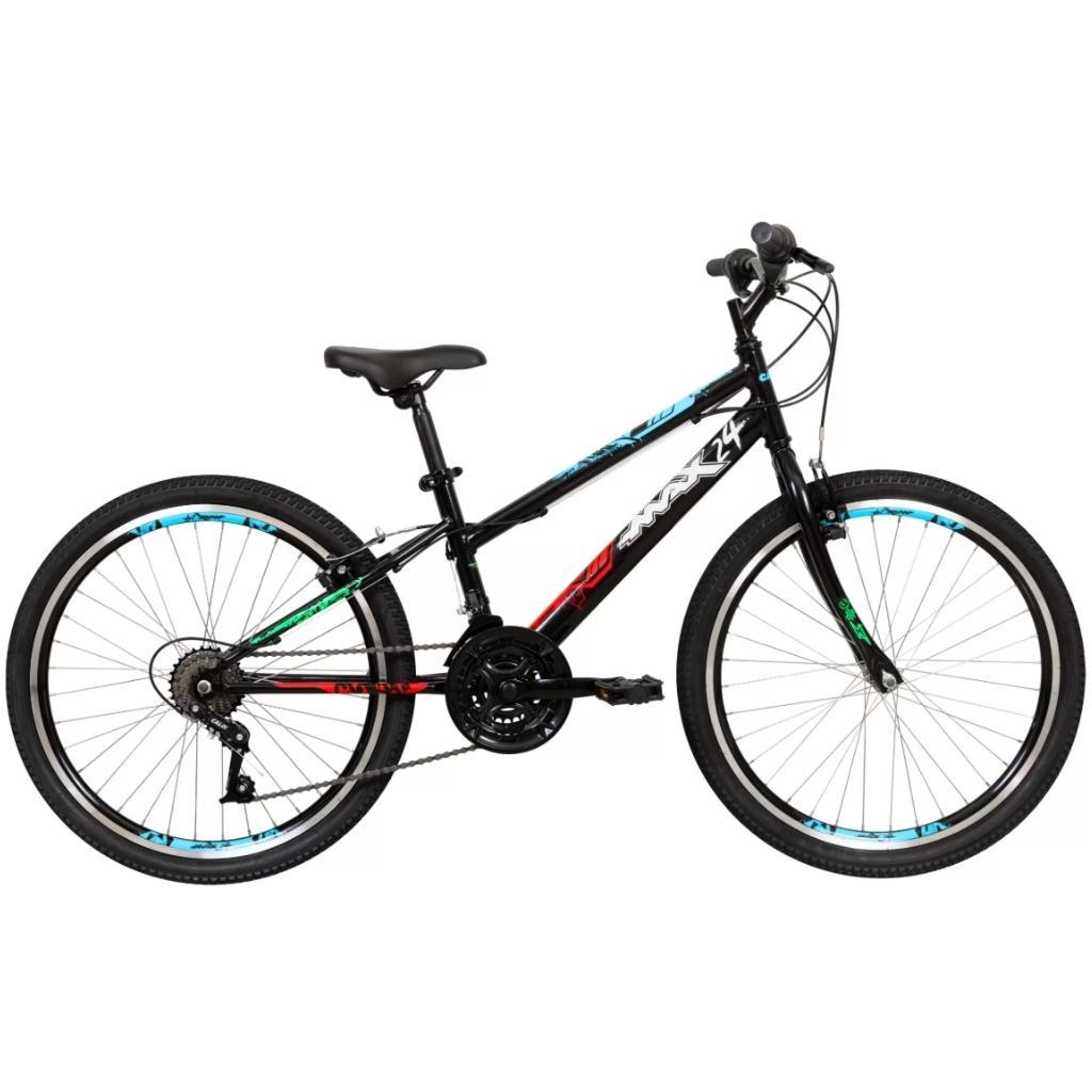 Miniatura Bicicleta Caloi Max R24 21V Preto Aro 24