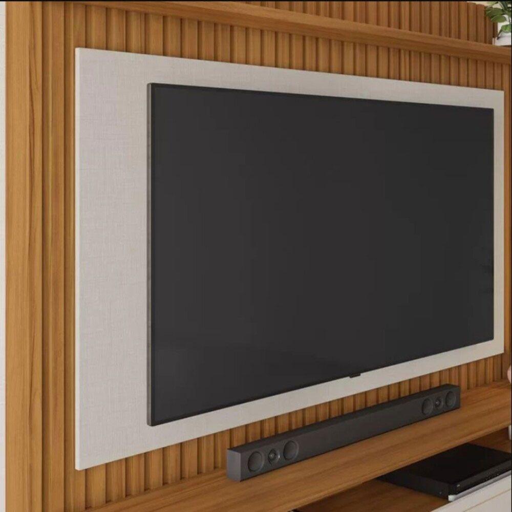 Home Nt1340 183cm Em Ripado Para Tv Até 65 Polegadas Notável Freijó E Off White Tx