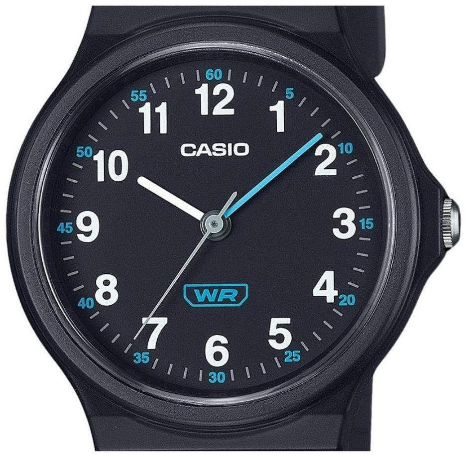 Miniatura Relógio Casio Analógico Preto Bio Lq-24B-1B