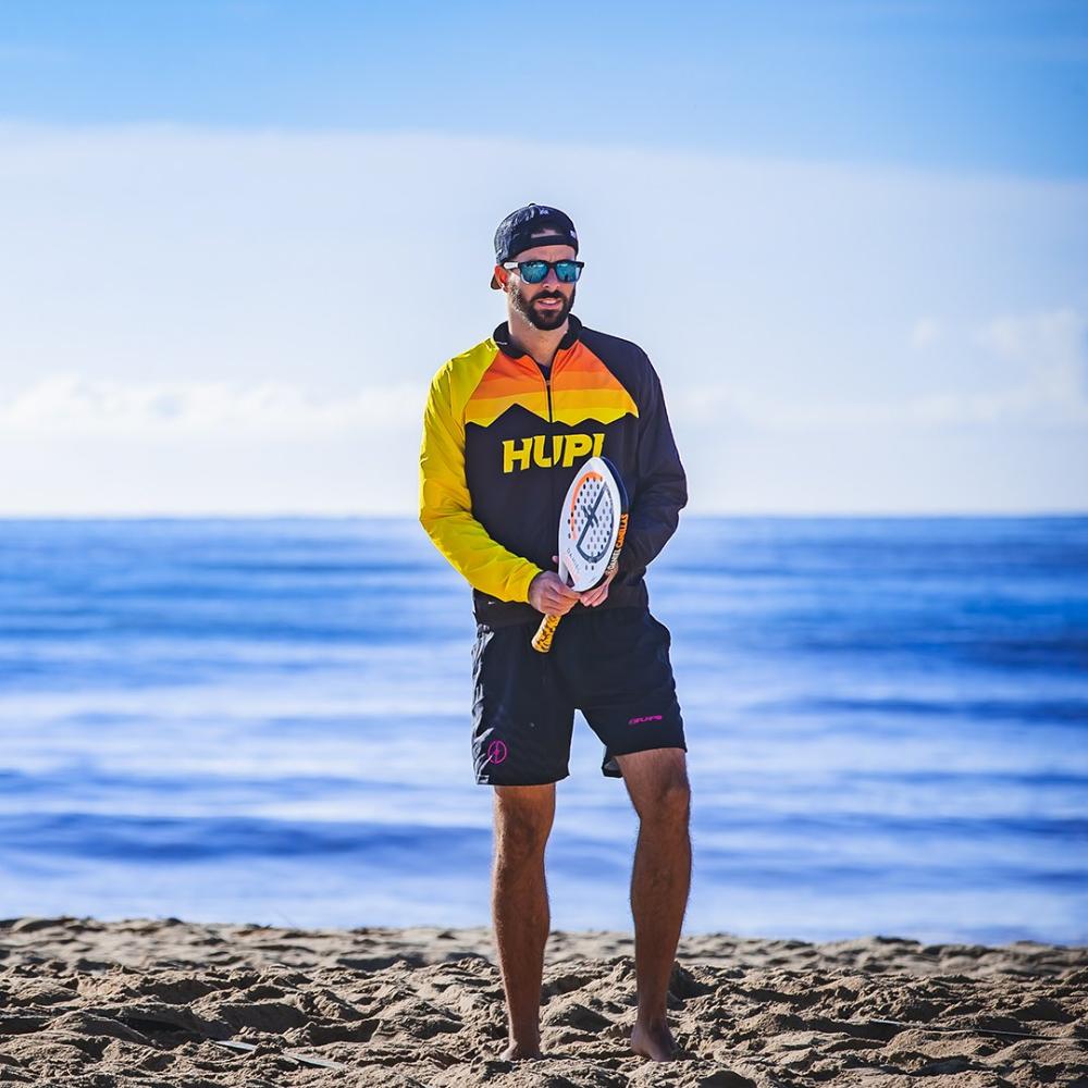 Jaqueta Corta Vento HUPI Shadow PRETO/AMARELO - XG