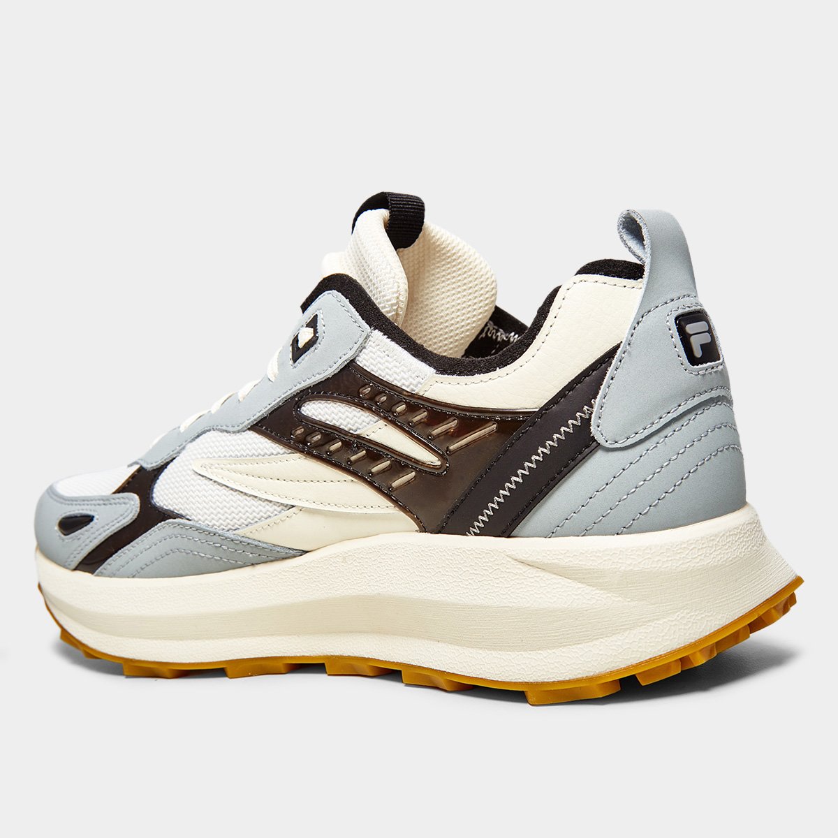 Miniatura Tênis Fila Overpass Lux Masculino Branco+Preto - 39