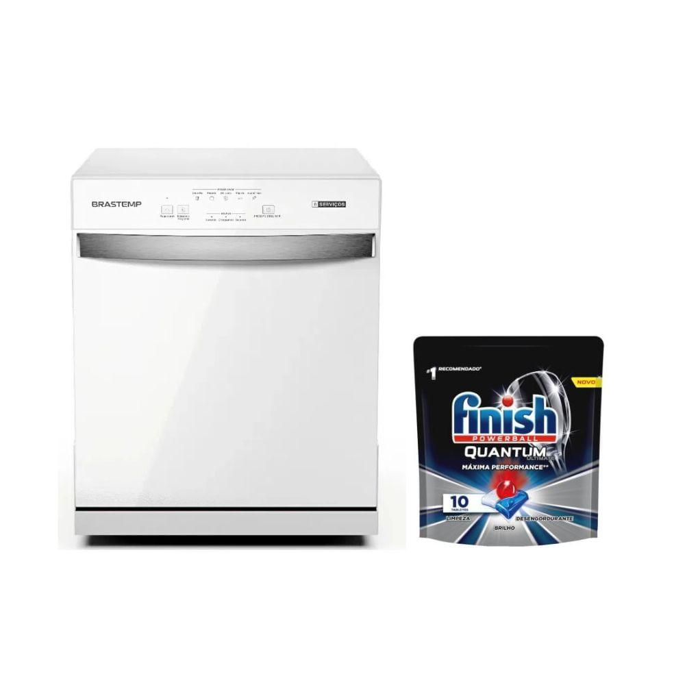 Kit Lava-Louças Brastemp 8 Serviços Branca BLF08BB e 2 Finish