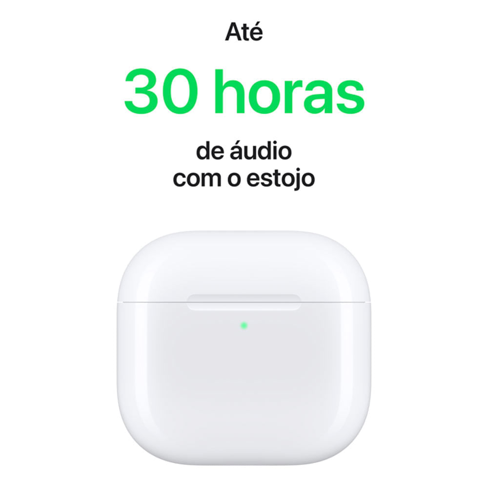 Miniatura Apple AirPods (4ª Geração) com Cancelamento Ativo de Ruído Bivolt