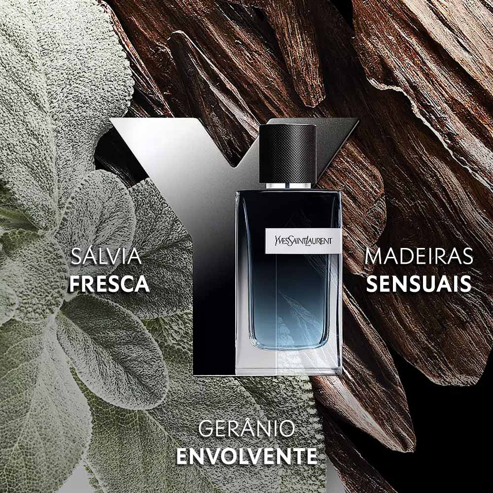 Miniatura Coffret Y Yves Saint Laurent Kit - Perfume Masculino EDP + Spray de viagem Kit