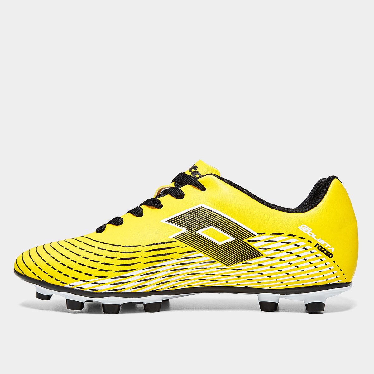 Chuteira Campo Lotto Solista Razzo Unissex Amarelo+Preto - 37