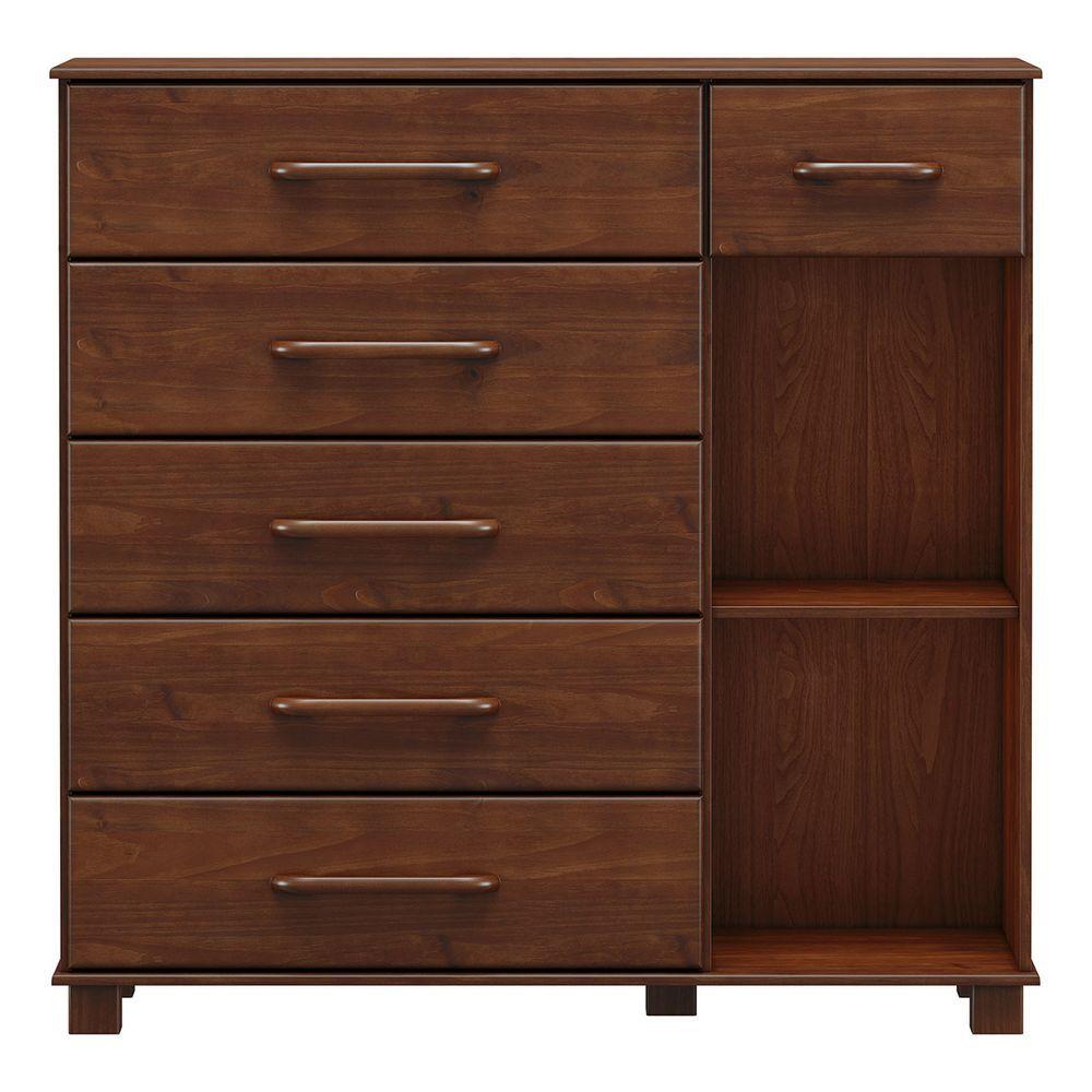 Conjunto Ouro Café Cama Queen 1,60cm, Cômoda Sapateira C/ 6 Gavetas, 2 Mesas Cabeceira Finestra