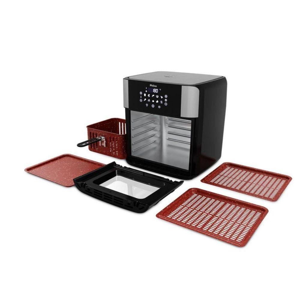 Miniatura Fritadeira Air Fryer Oven Digital 16L PAF16 Philco Preto 110V
