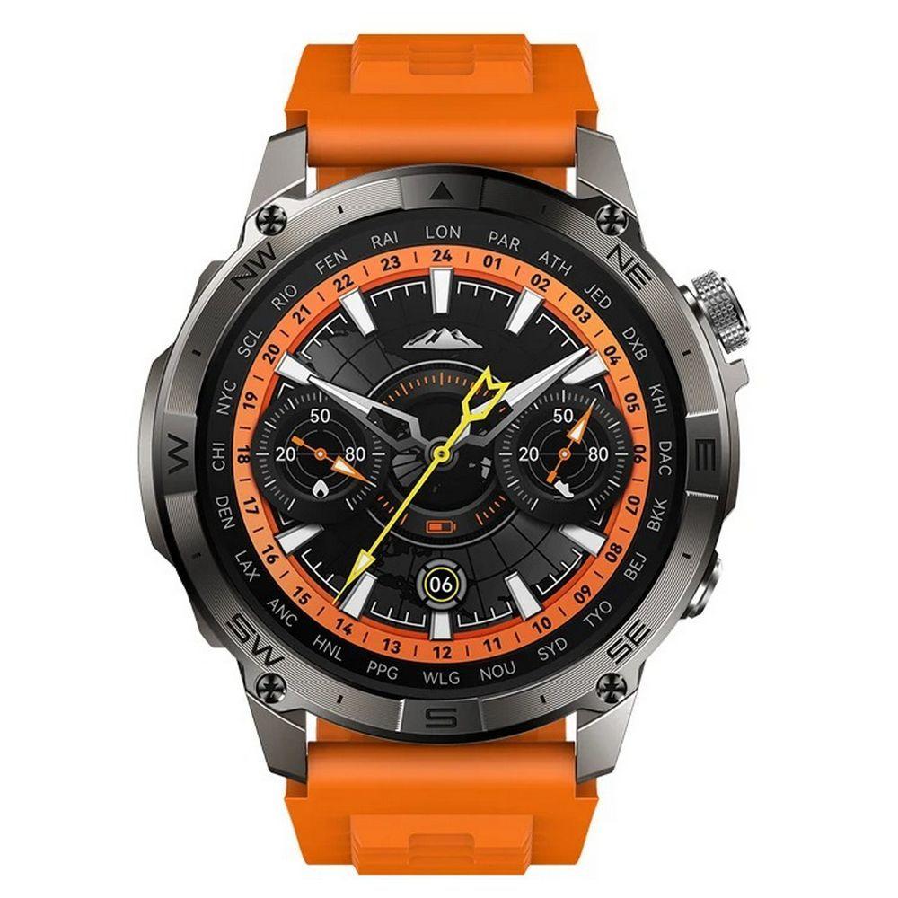 Miniatura Relógio Zeblaze Stratos 2 Plus Gps Amoled Bússola Altímetro Bluetooth Laranja
