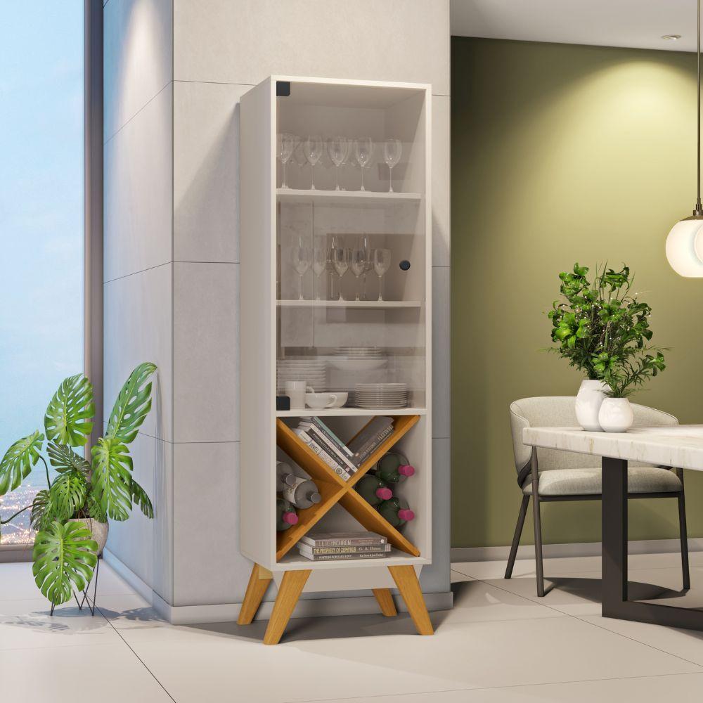 Miniatura Cristaleira Graça Candian Off E Cinamomo