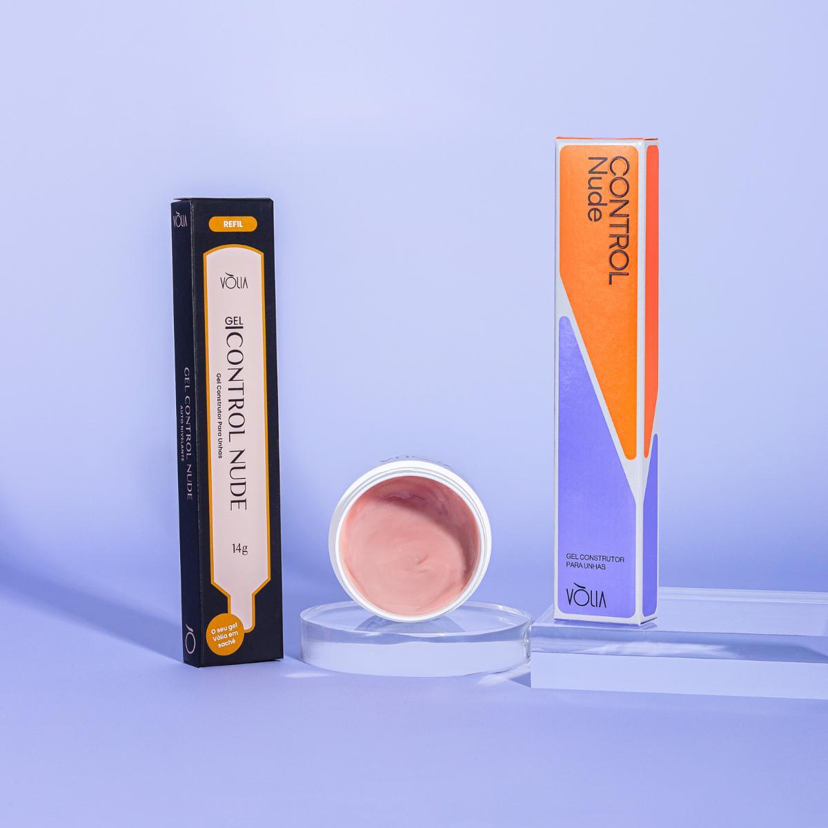Miniatura Gel Control Nude Volia 14G Refil Kit Com 6 Unidades