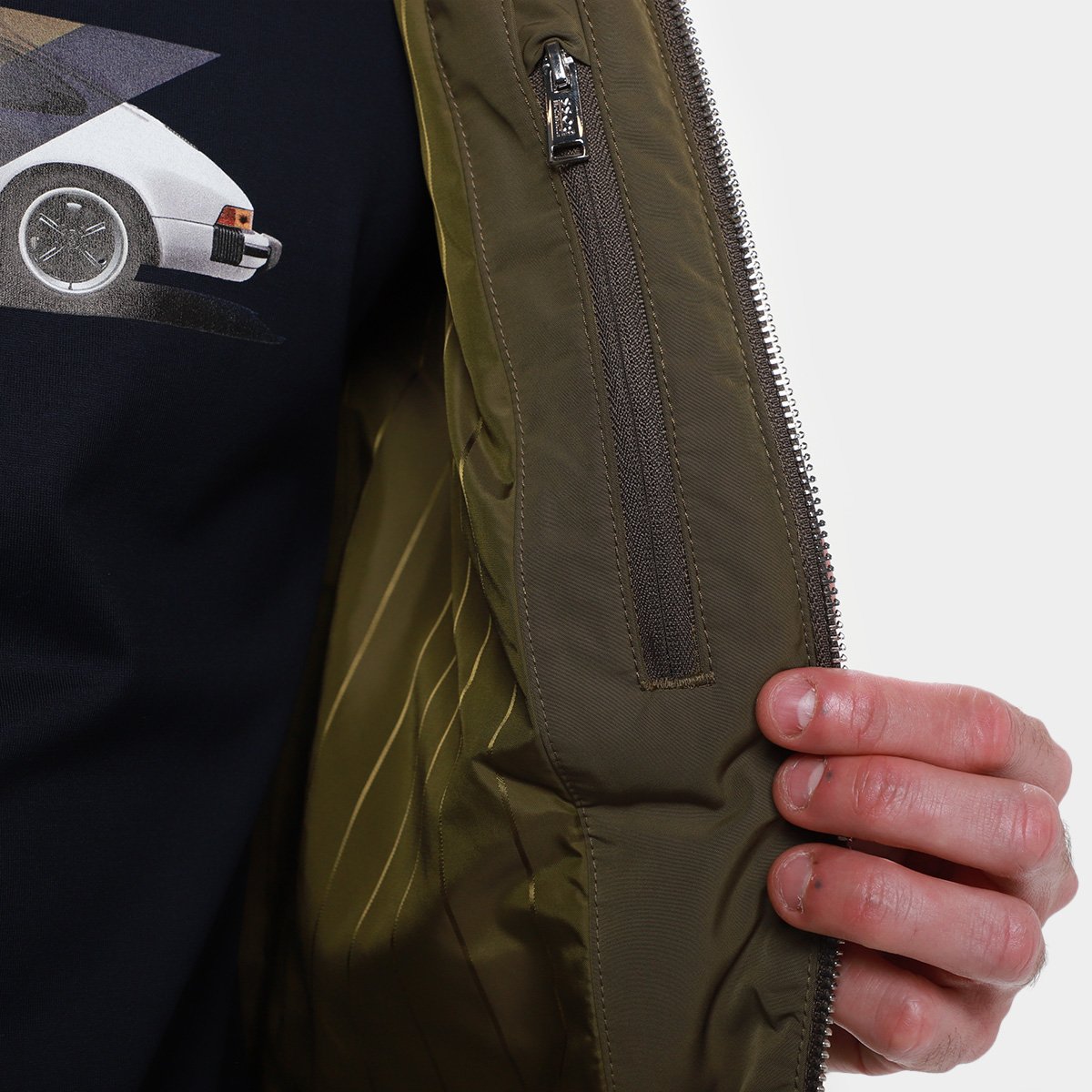 Miniatura Jaqueta Hugo Boss X Porsche Coltar Os Masculina Verde - 48