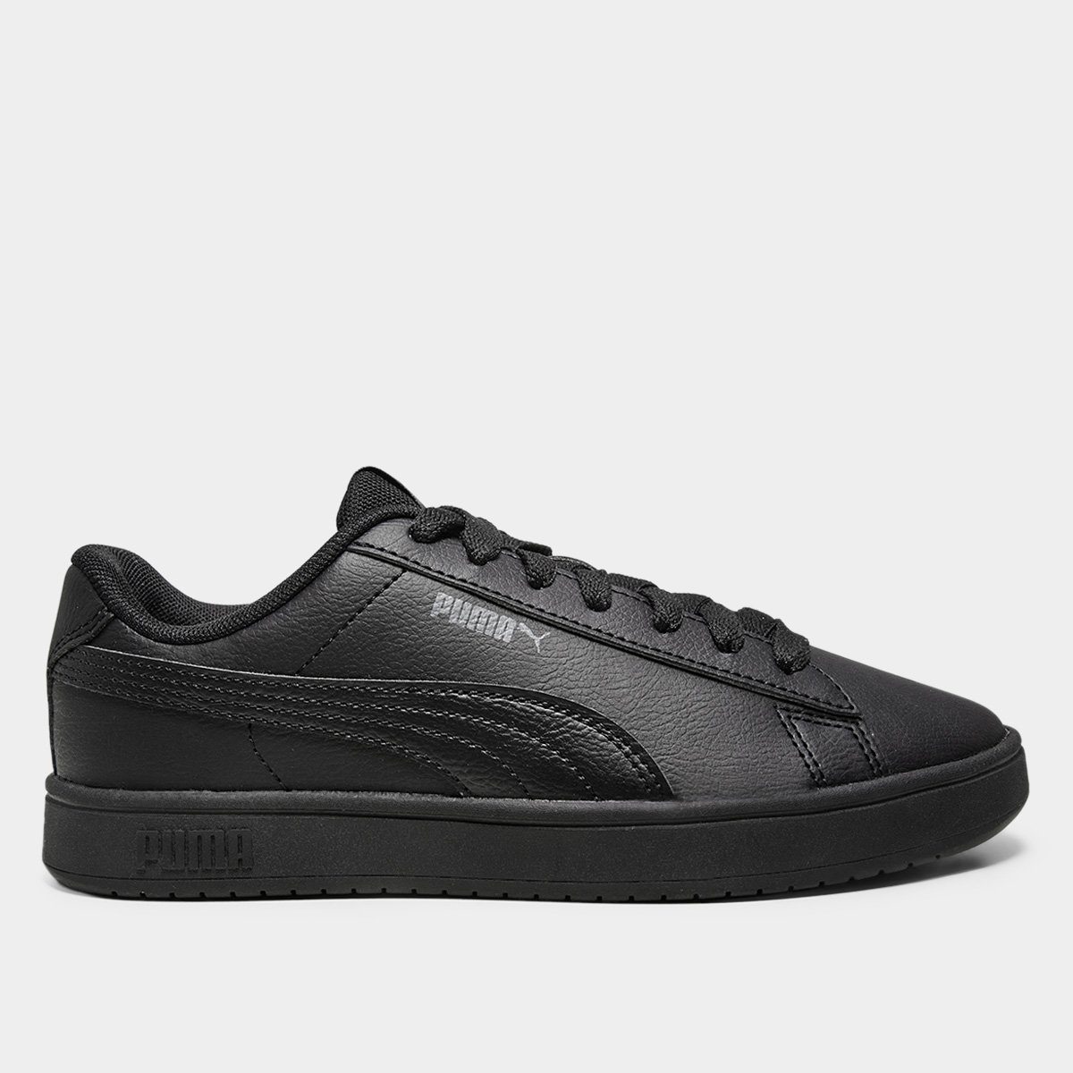 Miniatura Tênis Juvenil Puma Rickie Classic Preto+Chumbo - 34