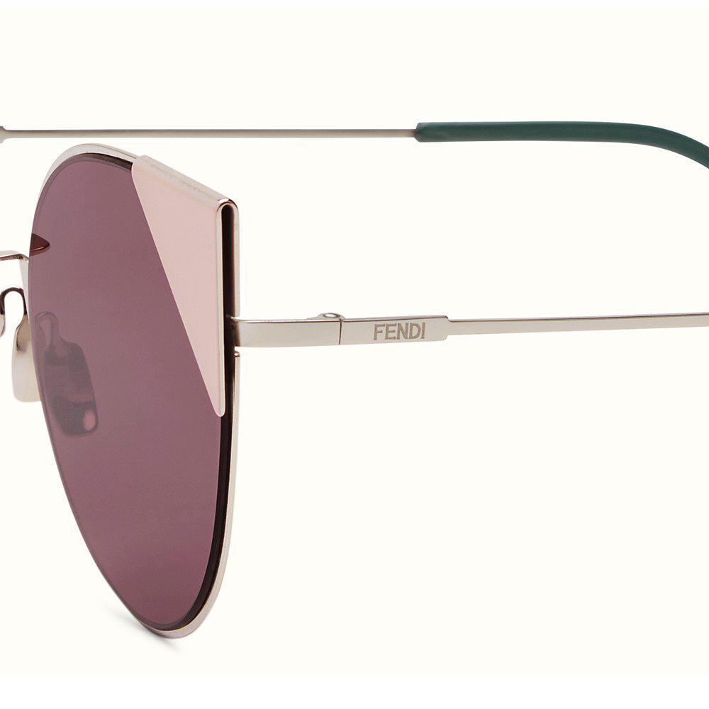 Miniatura Óculos Fendi Lei Ff0190/S 010 0M 57 Rosaprateado/Lilás