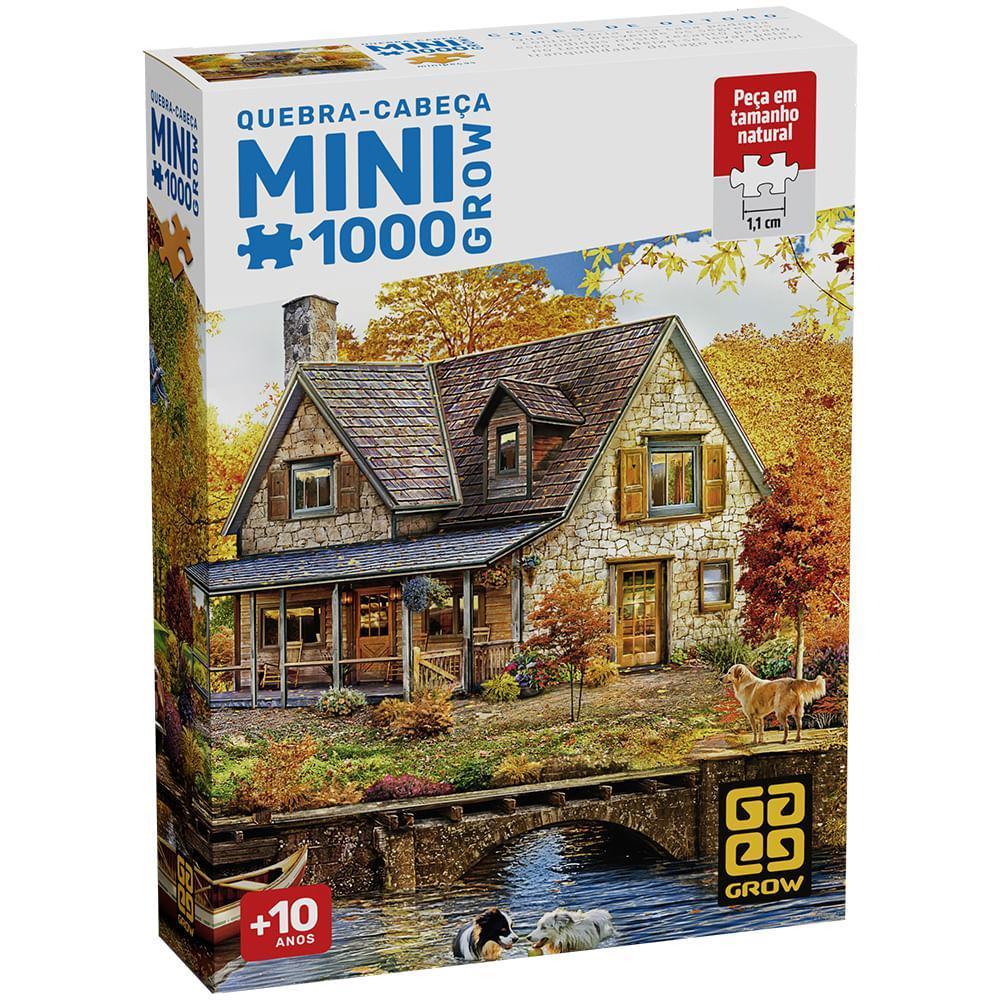 Miniatura Mini Quebra-Cabeça 1000 Peças Cores De Outono