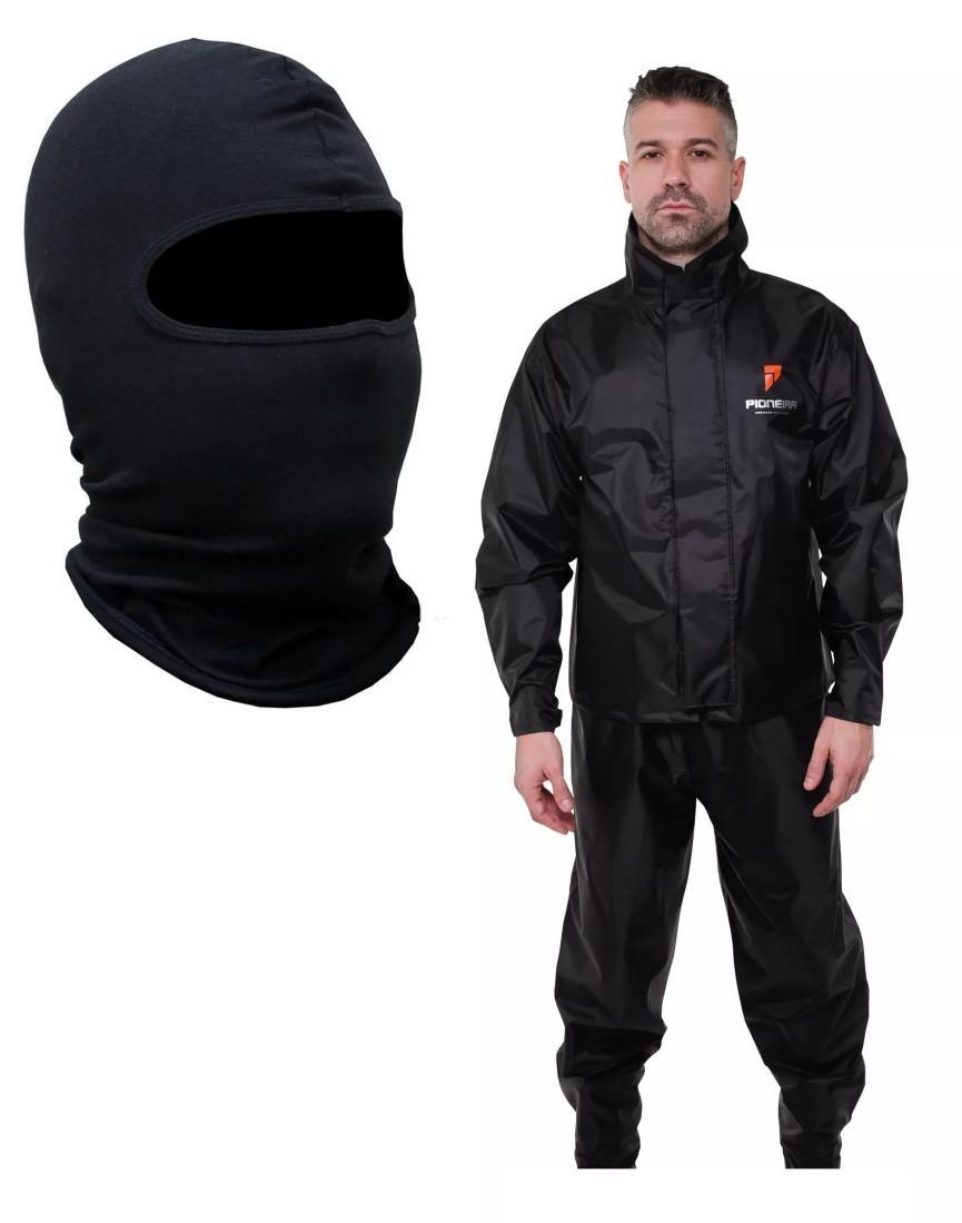 Miniatura Capa De Chuva Pioneira Nylon Urban + Balaclava Tamanho G