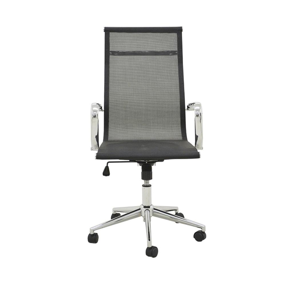 Kit 4 Cadeiras de Escritório Presidente Giratória Office Sevilha Tela Rivatti Preto