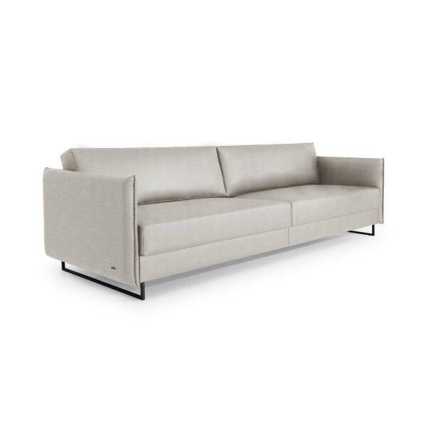 Miniatura Sofá 3 Lugares Live Living Contemporâneo Sofa 3 Lugares Live Neo Bege/Cinza Claro