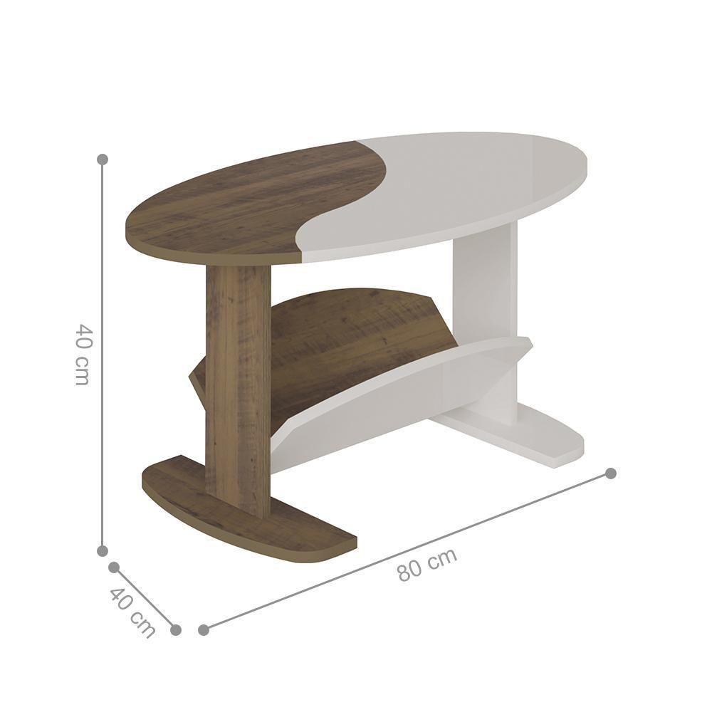 Miniatura Conjunto Sala De Estar Completa Mogadíscio Pinho Off White