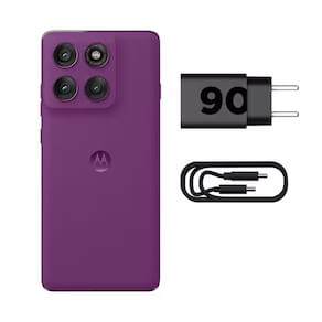 Miniatura Smartphone Motorola Edge 60 Pro 5G Violeta 256GB, 12GB RAM + 12GB Ram Boost, Tela 6.7" 120Hz, Câmera Sony LYTIA 700C 50MP e Dimensity 8350 Extreme
