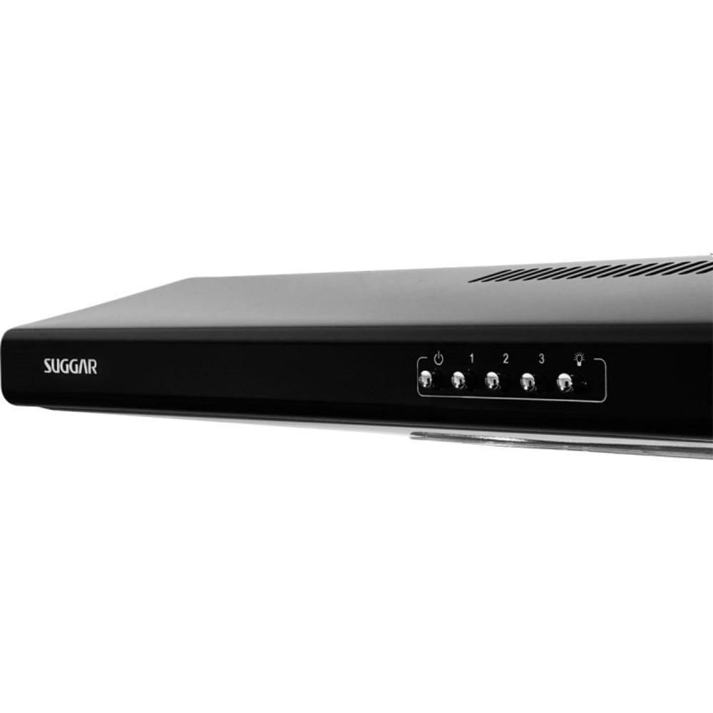 Miniatura Depurador de Ar Suggar Slim 60cm 105W 3 Velocidades Preto DI601PT/DI602PT 220V