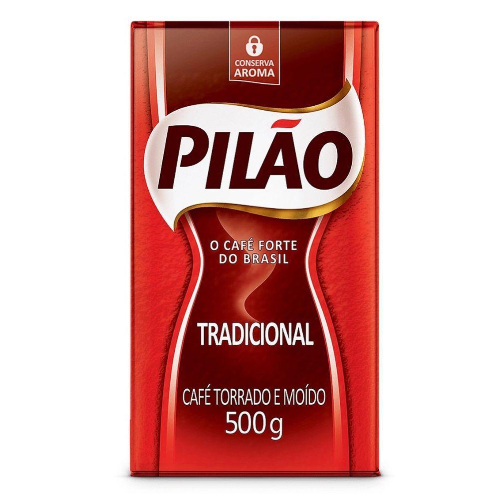 Miniatura Café Pilão Torrado E Moído Tradicional 5 Pacotes De 500G