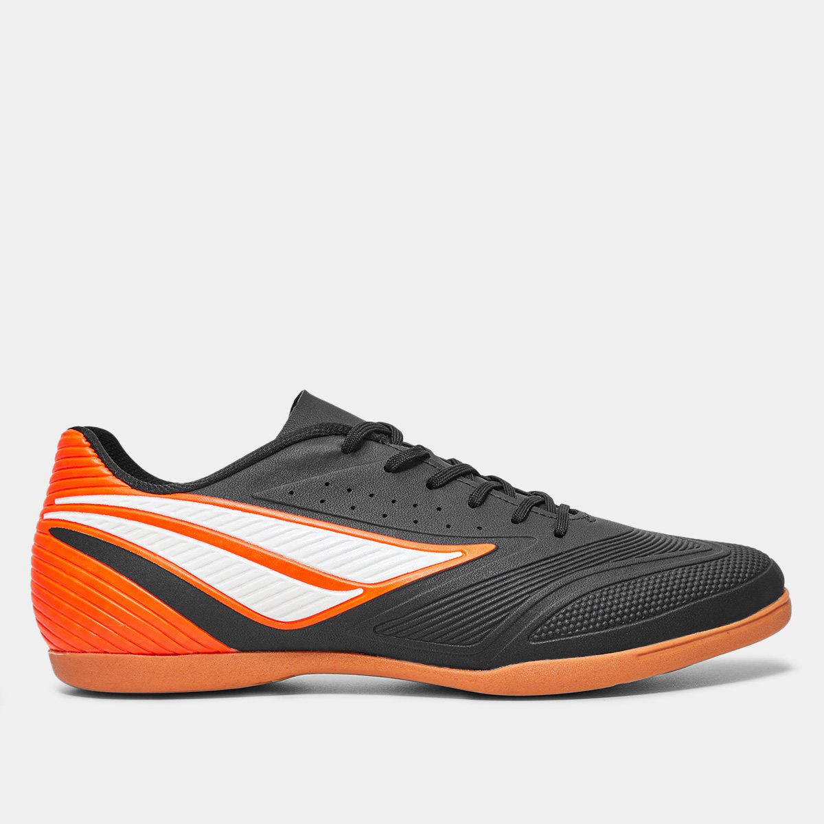 Miniatura Chuteira Futsal Penalty Garra Y Unissex Preto+Laranja - 37