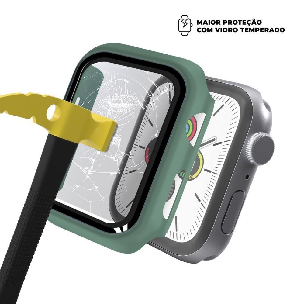 Miniatura Case Para Apple Watch 38mm - Armor - Acompanha Película Integrada Na Case - Verde - Gshield