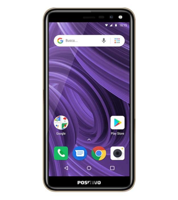 Smartphone Positivo Twist 2 16Gb Dourado + Fone Bluetooth Bluetooth - Amarelo - Celular - Positivo - 16 gb - Twist 2 - Dual chip - 5" - Smartphone