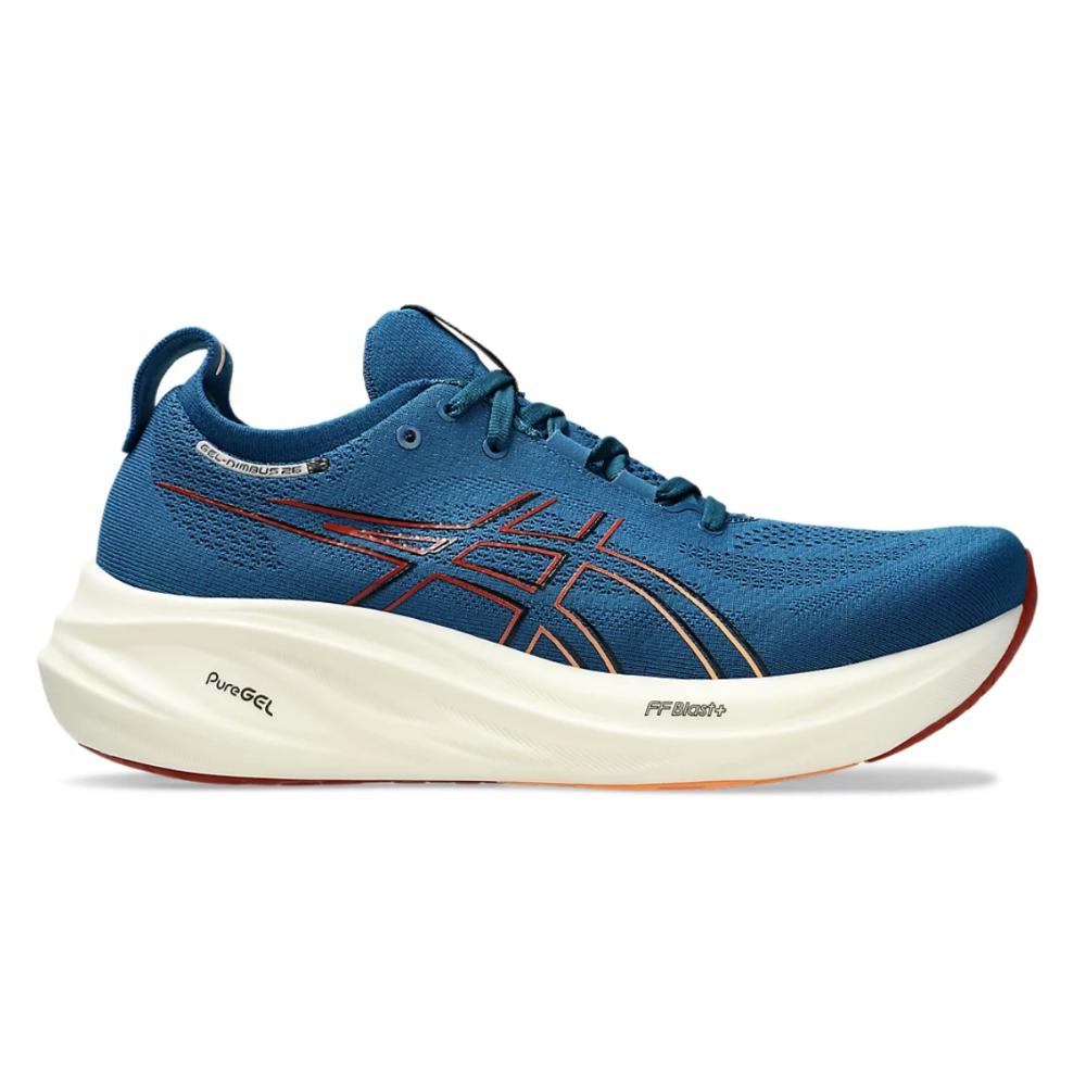 Miniatura Tênis Asics Gel-Nimbus 26 Masculino AZUL/LARANJA - 39