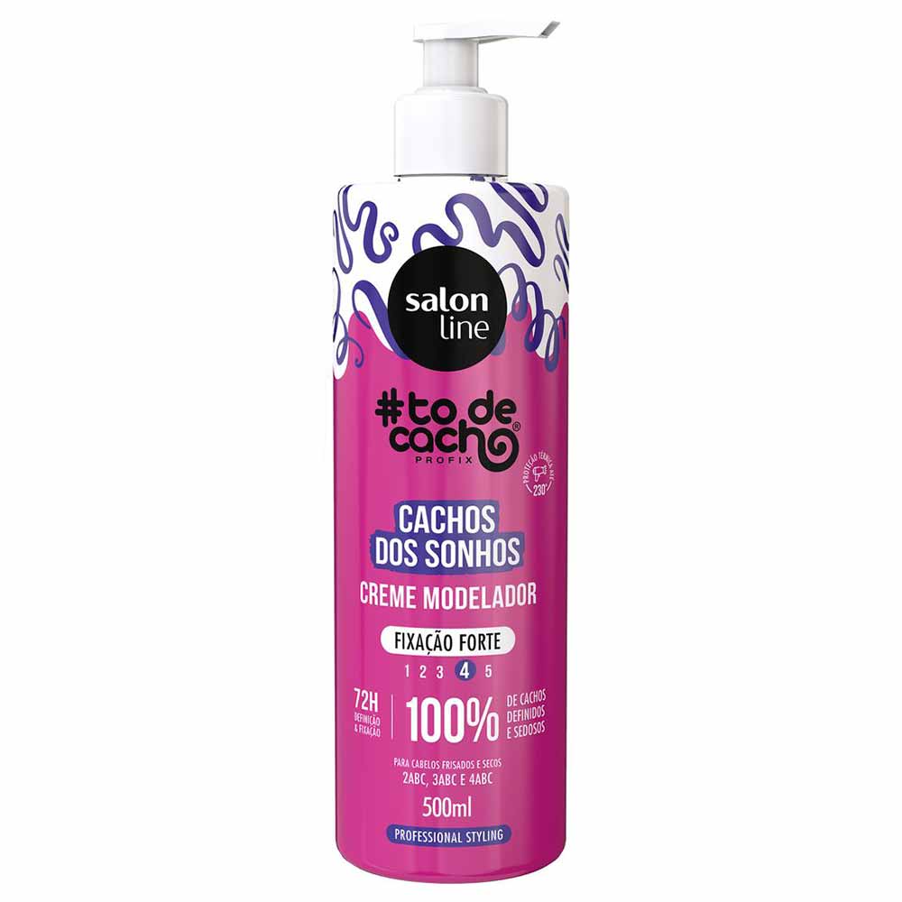 Miniatura Salon Line #Todecacho Cachos Dos Sonhos Fixação Forte Creme Modelador 500ml