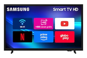 Miniatura Smart TV 32" HD Samsung H5000F Sistema Operacional Tizen HDR PurColor