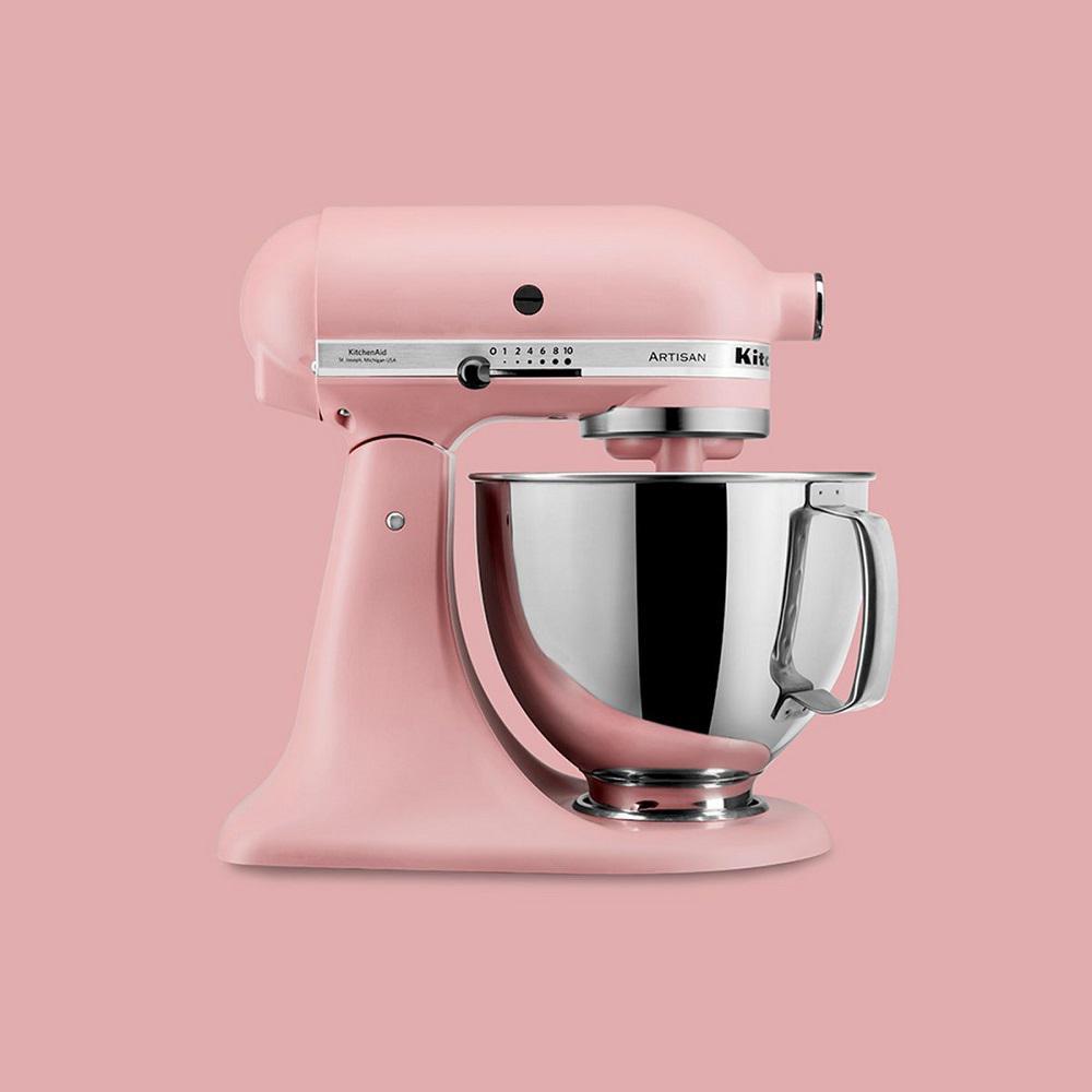 Miniatura Batedeira Planetária Kitchenaid Stand Mixer 4,8L Rose 127V