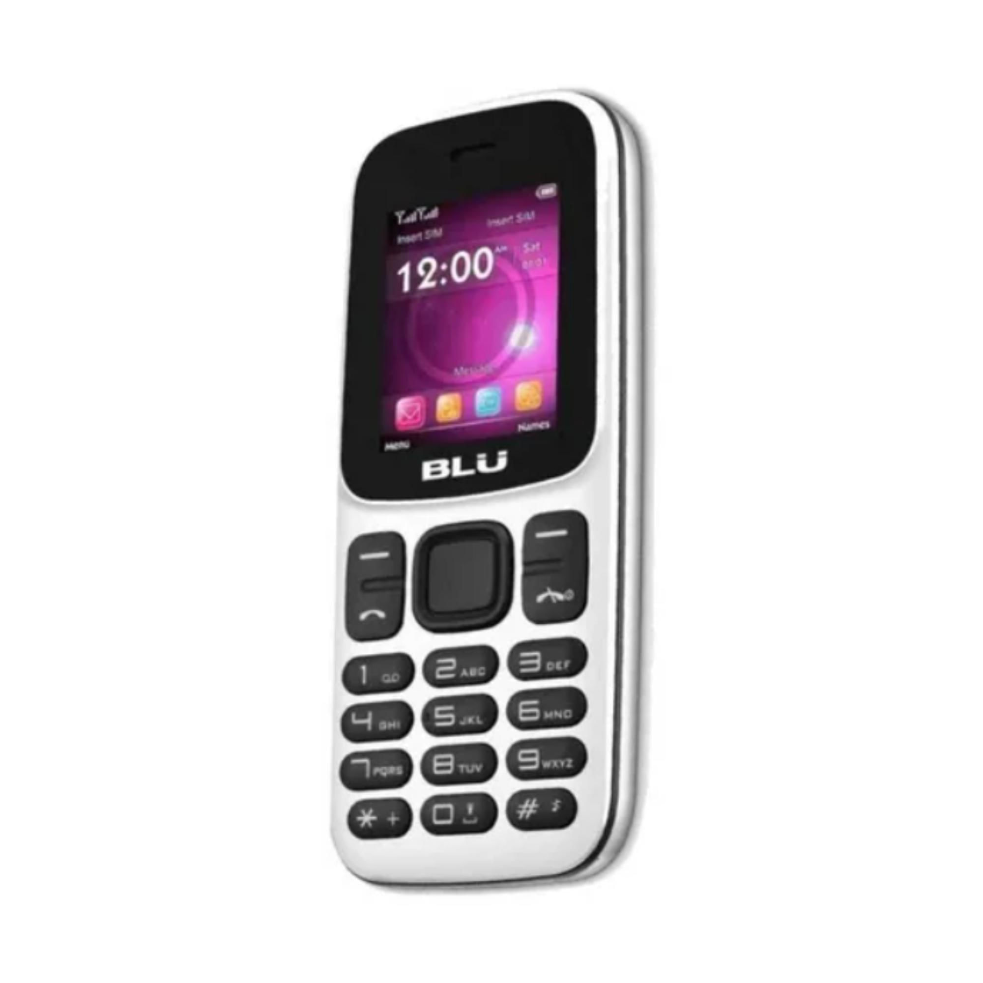 Miniatura Celular Simples Blu Z5 Dual Sim 32 Mb Branco Descartável