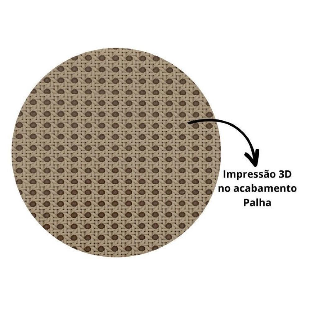 Sala de Estar Completa Rack com Estante Memphis Match Carvalho/Off White