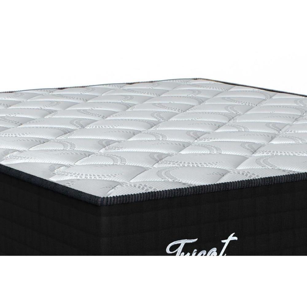 Miniatura Cama Box Casal: Colchão Molas Ensacadas Orthoflex Masterpocket Tricot + Base Black(138X188)