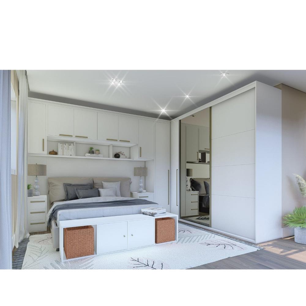 Miniatura Módulo Aéreo para Cama Casal Belmax Branco