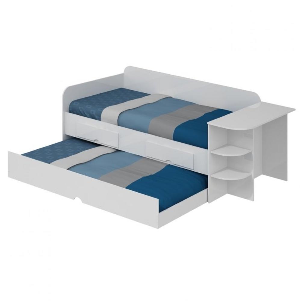 Miniatura Bicama Solteiro com Nicho Lateral Helena Cimol Branco