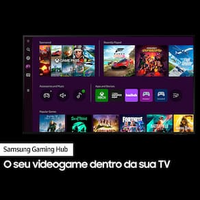 Smart TV QLED 98” 4K Samsung 98Q80C com Processador com IA, Gaming Hub, FreeSync, Wi-Fi, Bluetooth e SmartThings