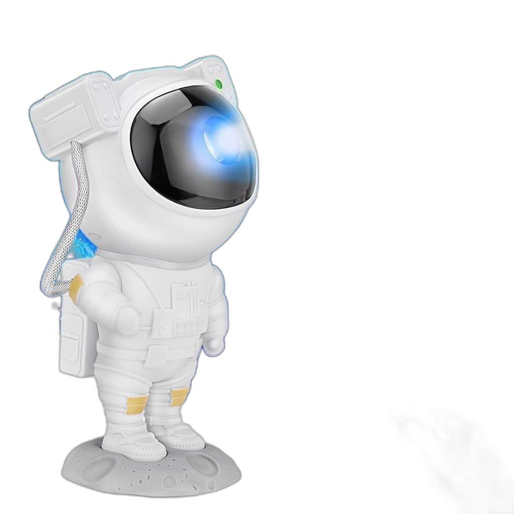 Miniatura Projetor Robô Luz E Luminária Astronauta Galaxy Light Cor Da