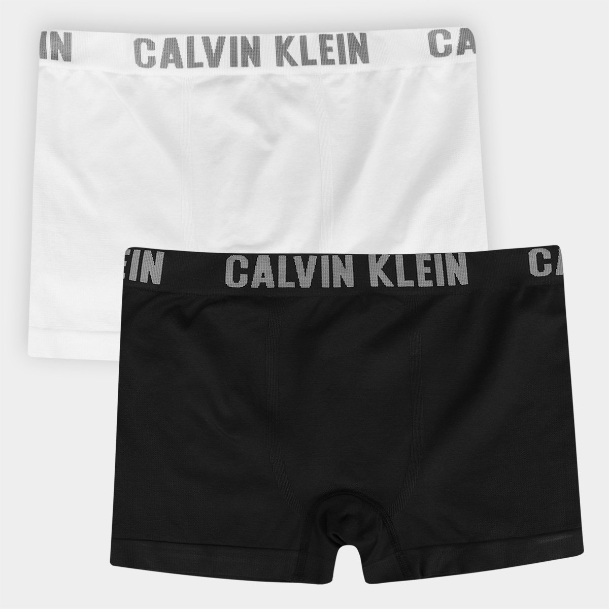 Miniatura Kit Cueca Juvenil Calvin Klein Micro c/ 2 Peças Branco+Preto - 10/12A