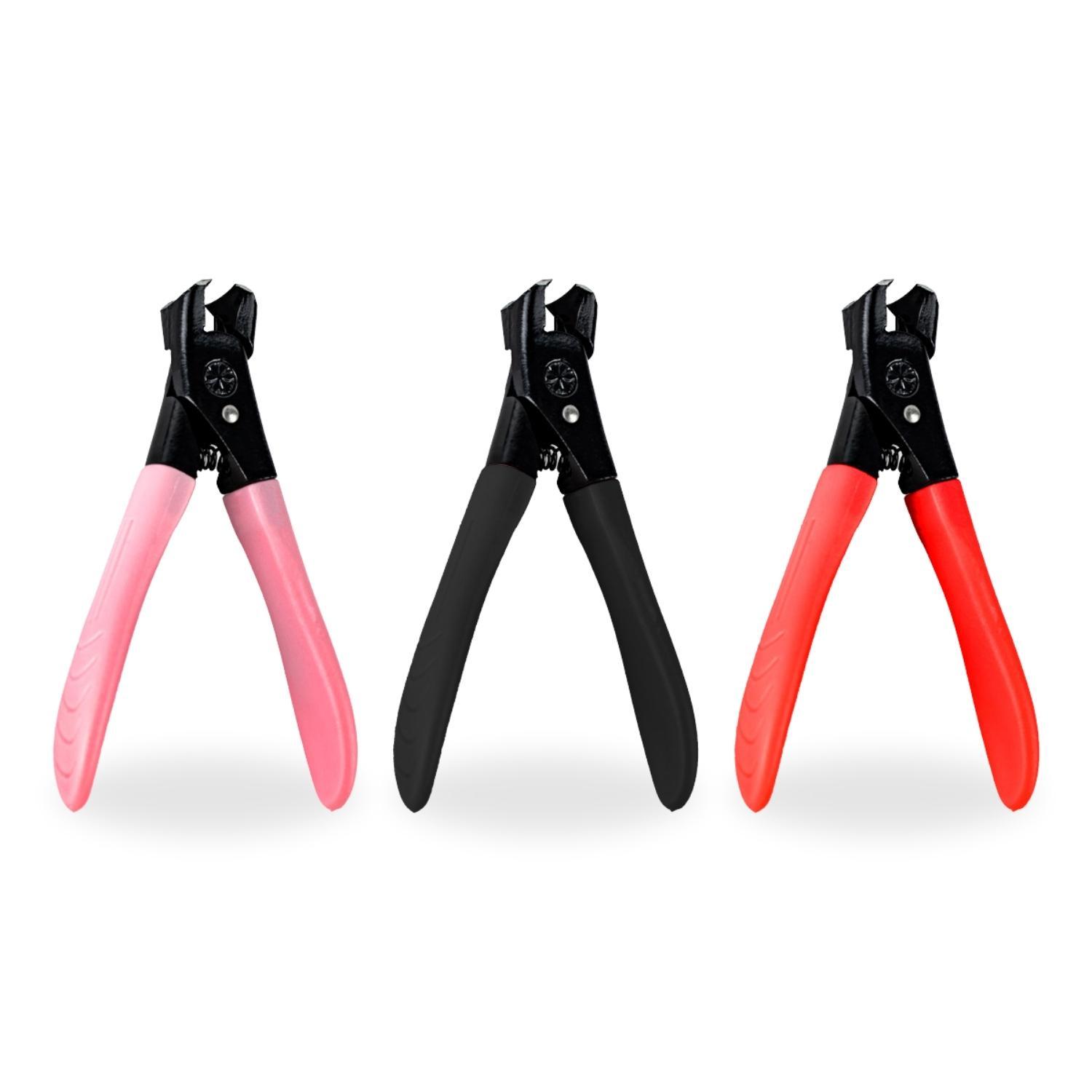 Kit 3 Cortadores Unha Afiado Coletor Automático Manicure