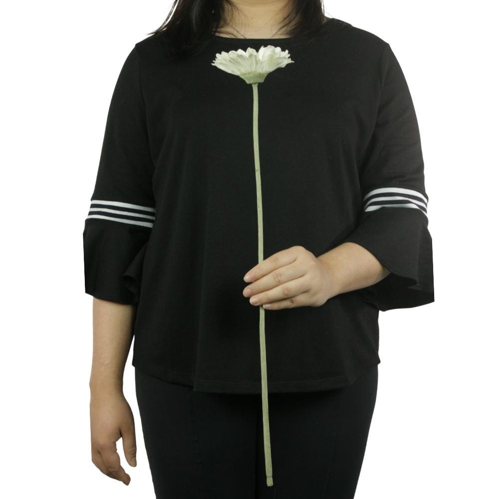 Miniatura Haste Flor Gérbera Branca 62Cm
