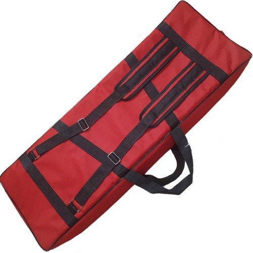Miniatura Capa Bag Teclado Yamaha Psr E333 Master Luxo Nylon Vermelho