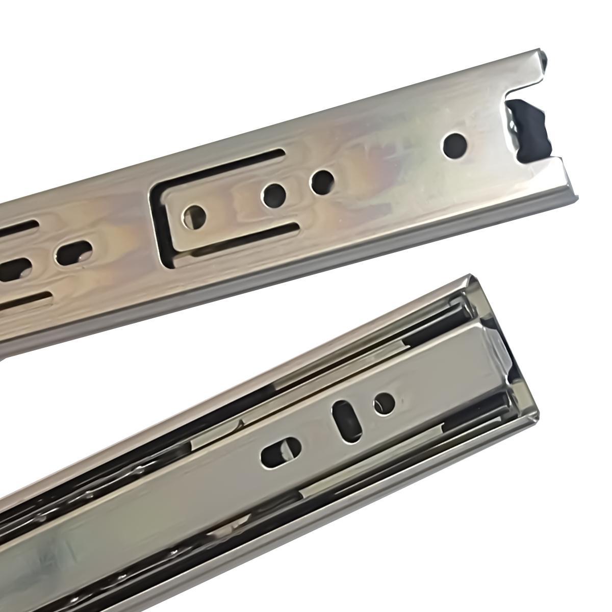 Kit 8 Corrediça Telescópica 450Mm X 35Mm 35Kg Gaveta 4 Pares