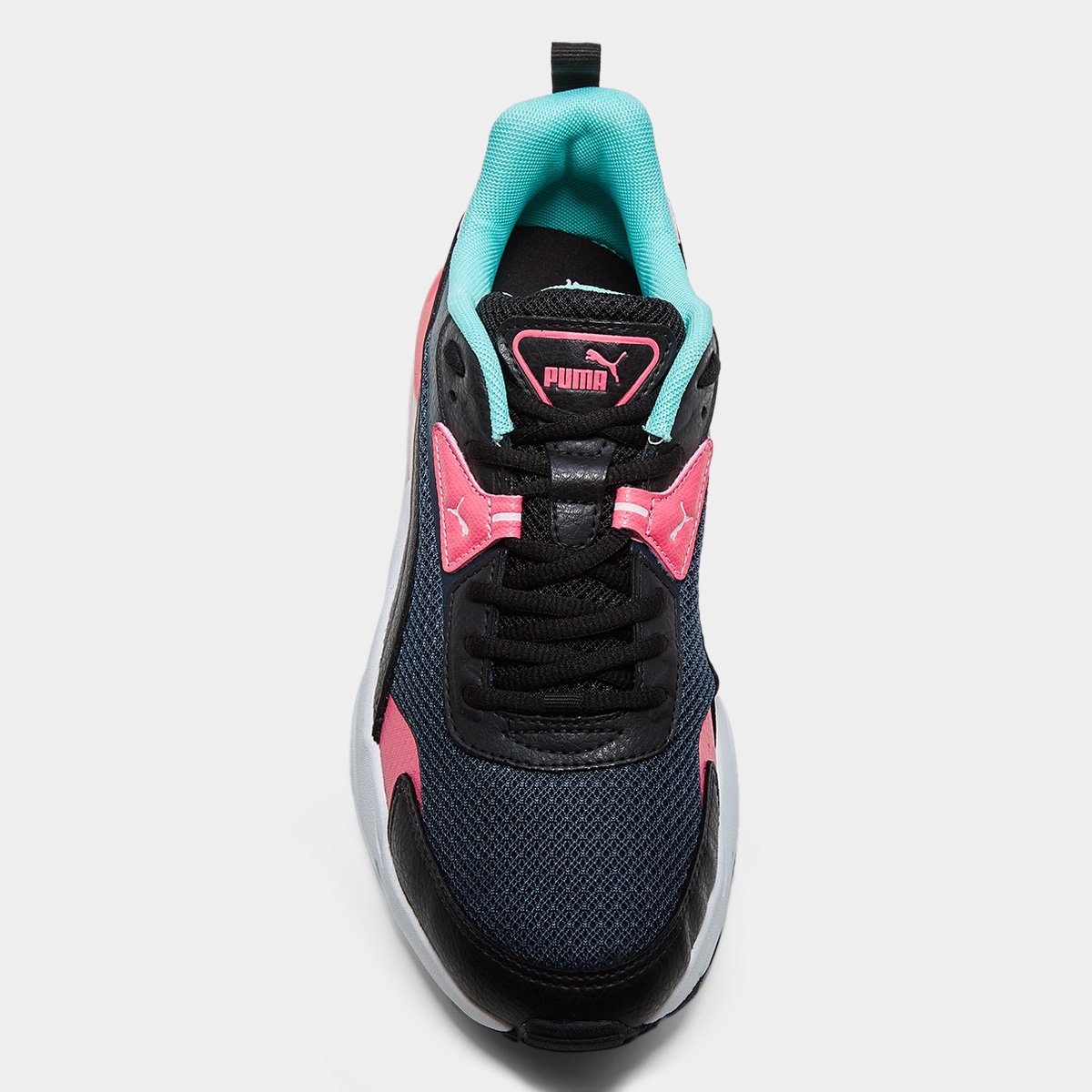 Miniatura Tênis Puma Vis2K Back To Heritage Feminino Chumbo+Preto - 34