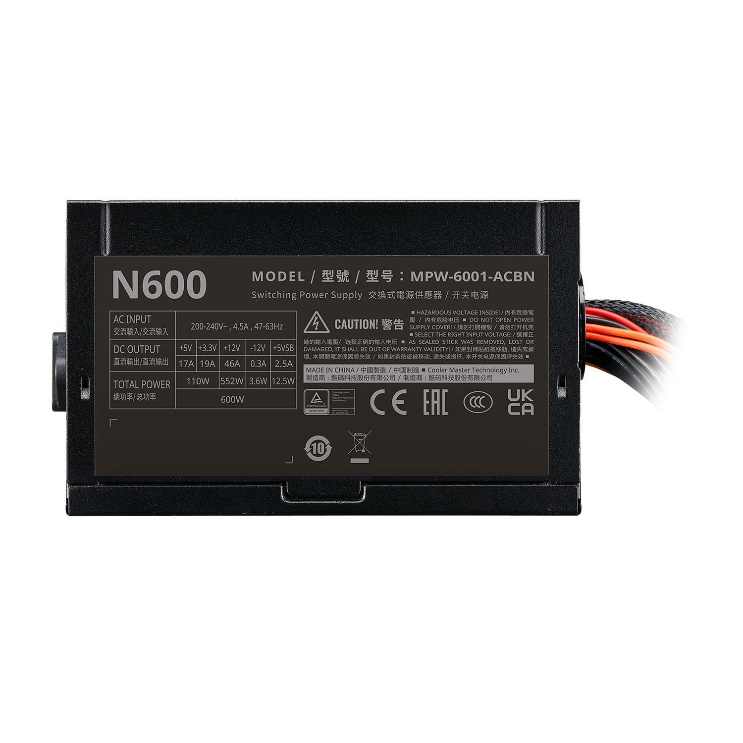 Miniatura Fonte Cooler Master 600W Elite Nex
