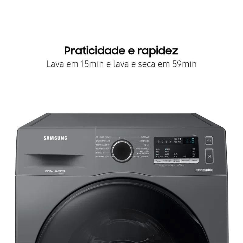 Miniatura Lava e Seca Samsung Inox 11KG WD11A 220V