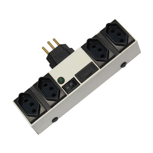 Miniatura Filtro Linha Sem Fio Capte Fix 4 Tomadas Bivolt