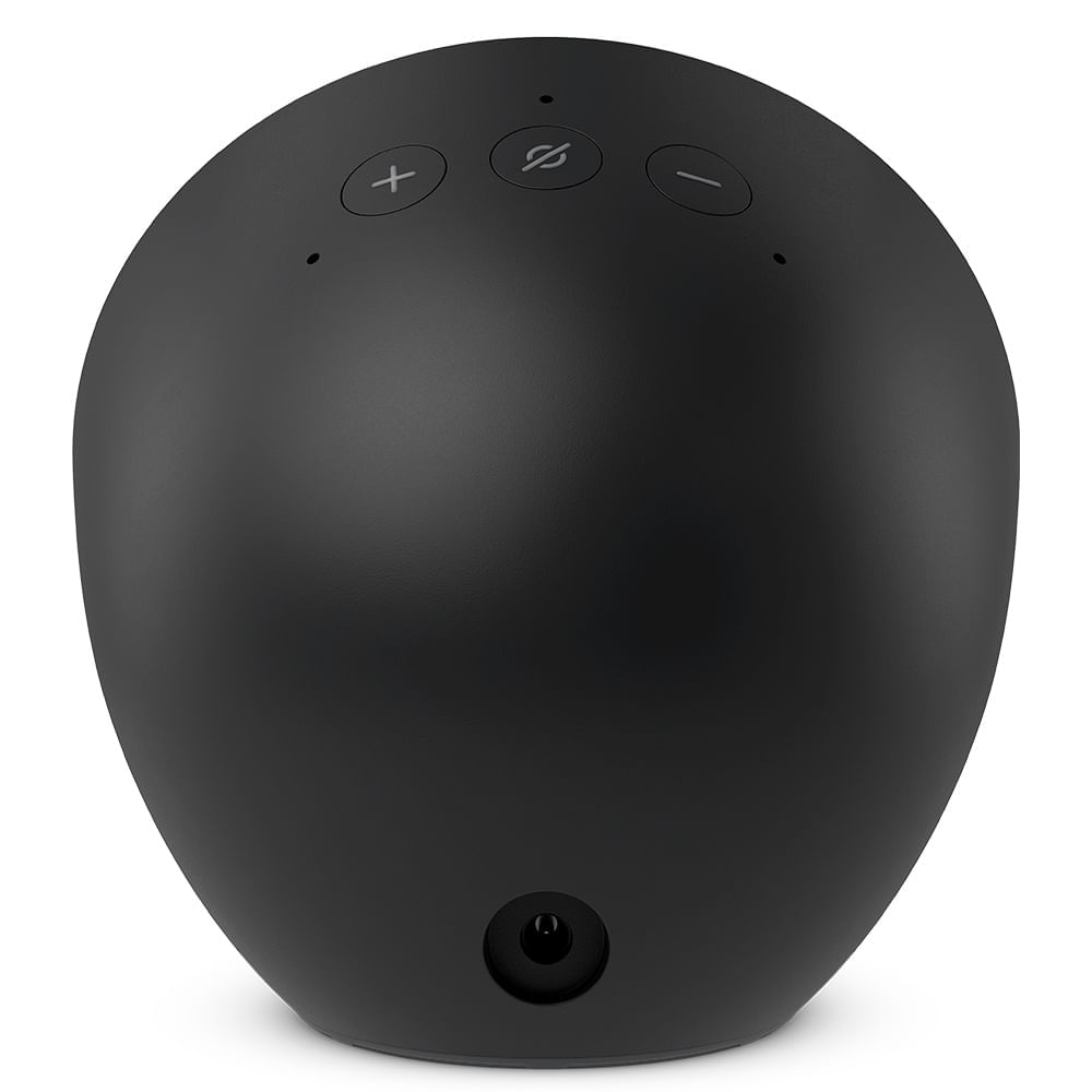 Miniatura Echo Spot (2024) com Alexa Despertador Inteligente com Som Vibrante e Alexa Preta - Amazon Bivolt